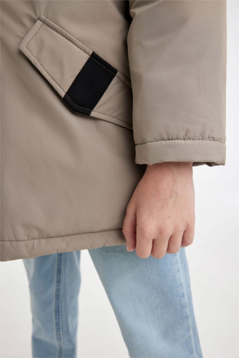 Boy Hooded Zip-Up Waterproof Jacket thumbnail 5